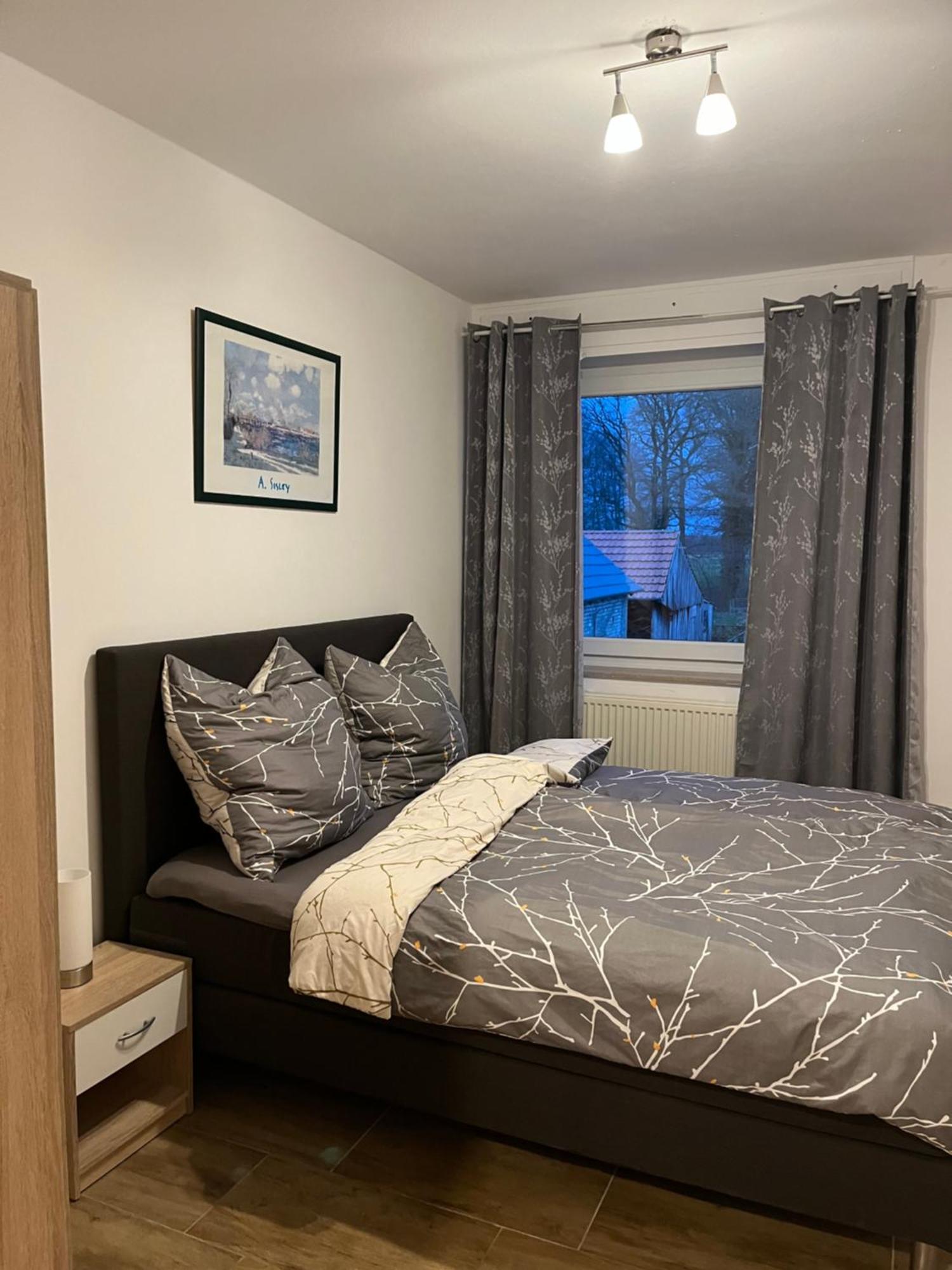 Wunderschoene Ferienwohnung Mit Balkon Auf Dem Bauernhof Greven Esterno foto