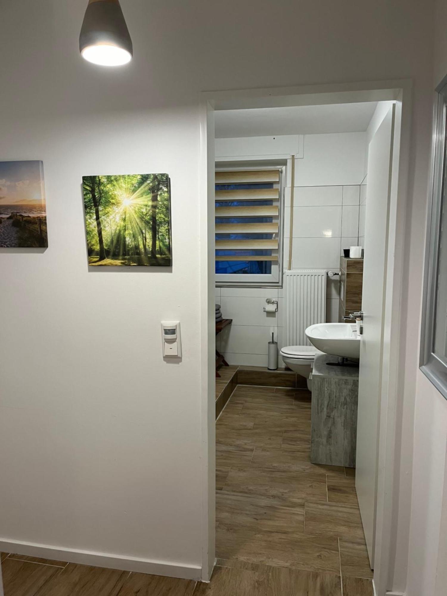 Wunderschoene Ferienwohnung Mit Balkon Auf Dem Bauernhof Greven Esterno foto