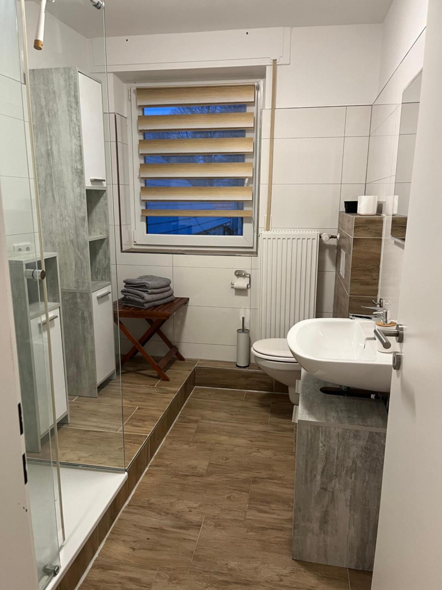 Wunderschoene Ferienwohnung Mit Balkon Auf Dem Bauernhof Greven Esterno foto