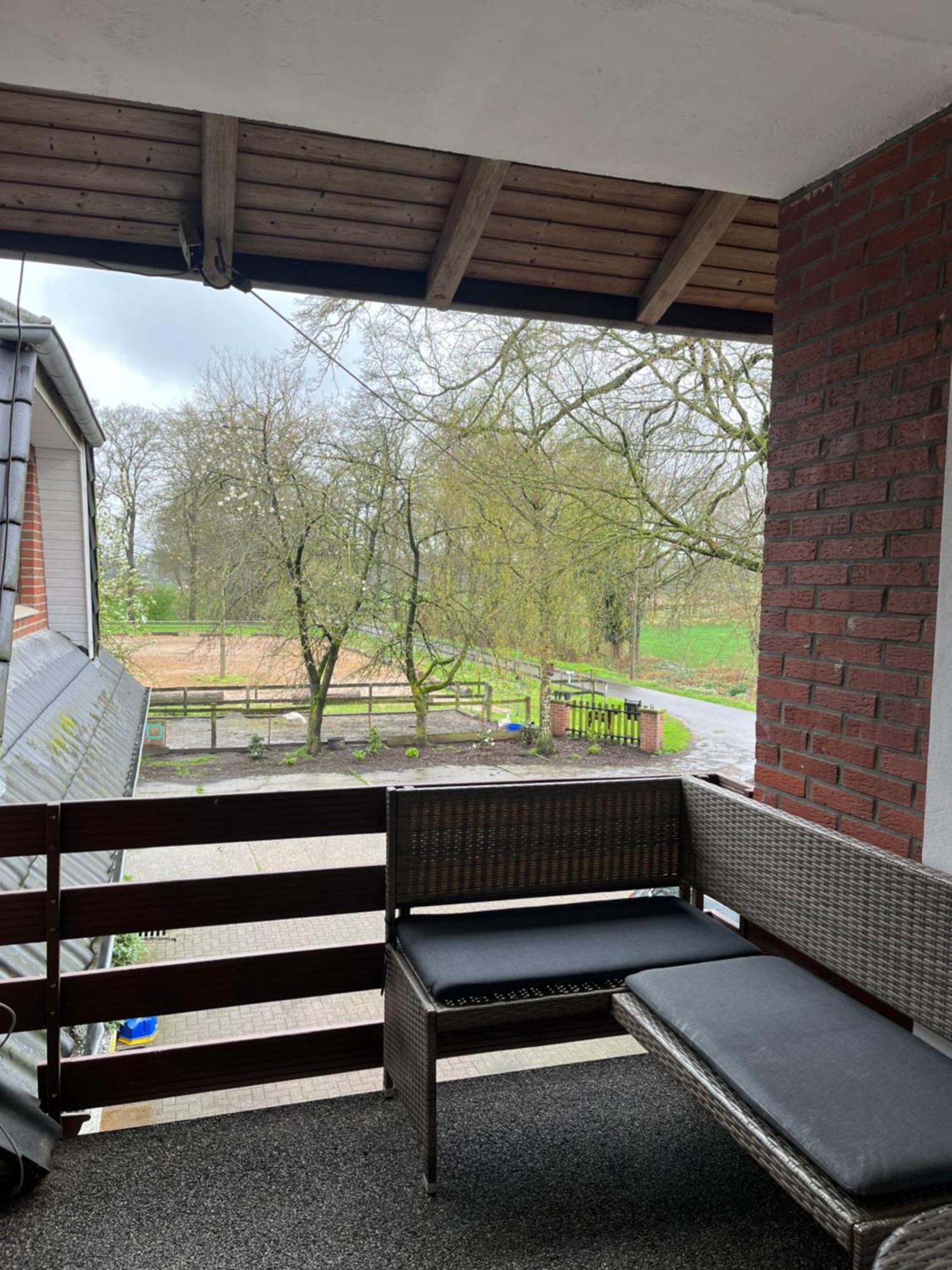 Wunderschoene Ferienwohnung Mit Balkon Auf Dem Bauernhof Greven Esterno foto